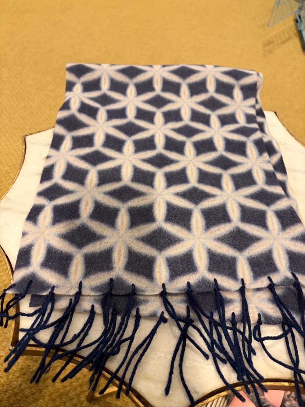 Navy felt Scarf